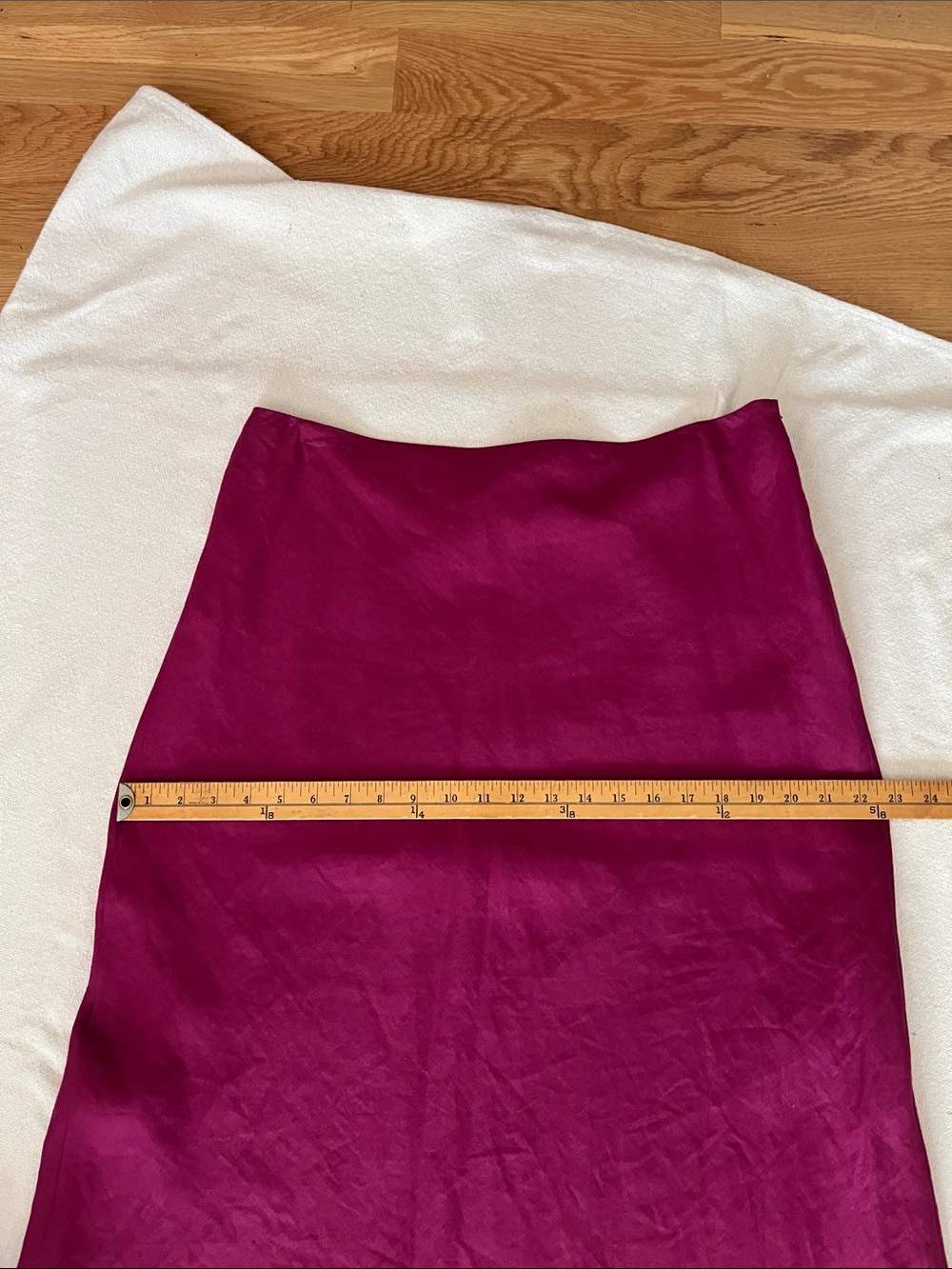 Brooks Brothers Deep Magenta A-Line Midi Skirt - Picture 6 of 9
